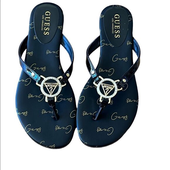 Guess Bling Logo Sandals - Picture 3 of 9